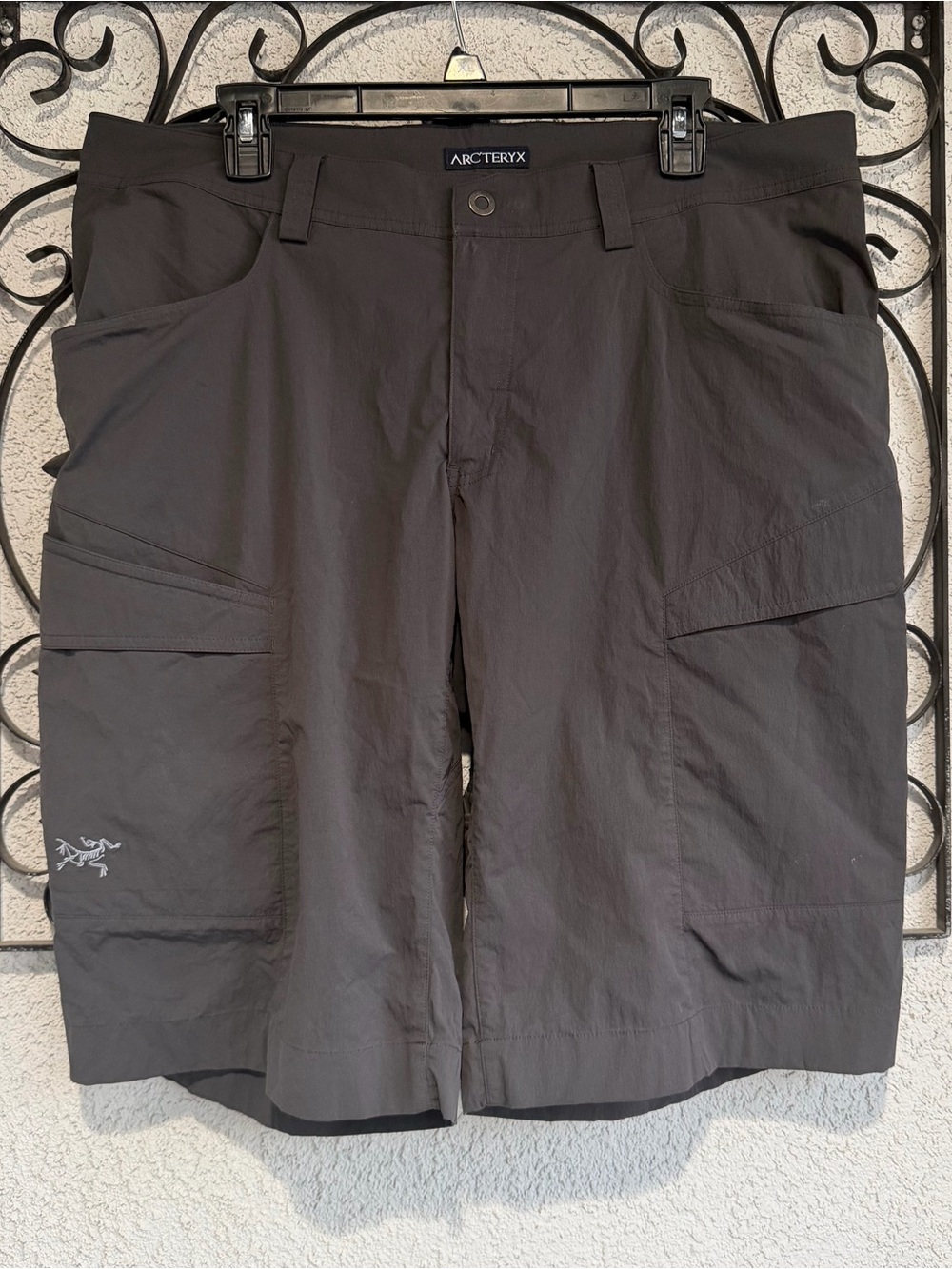 Arc'teryx Men's Gray Rampart Cargo Shorts